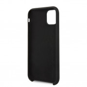Guess Hard Silicone Case - силиконов (TPU) калъф за iPhone 11 (черен) 2