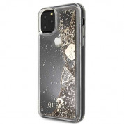 Guess Glitter Hard Case - дизайнерски кейс с висока защита за iPhone 11 Pro Max (златист) 2