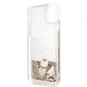 Guess Glitter Hard Case - дизайнерски кейс с висока защита за iPhone 11 Pro Max (златист) 5