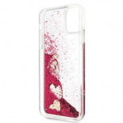 Guess Glitter Hard Case - дизайнерски кейс с висока защита за iPhone 11 Pro Max (червен) 5