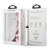 Guess Glitter Hard Case - дизайнерски кейс с висока защита за iPhone 11 Pro Max (червен) 6