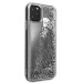 Guess Glitter Hard Case - дизайнерски кейс с висока защита за iPhone 11 Pro Max (сребрист) 3