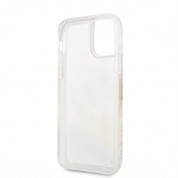 Guess Circle Liquid Glitter Hard Case - дизайнерски кейс с висока защита за iPhone 11 Pro Max (розов) 5
