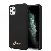 Guess Hard Silicone Case for iPhone 11 Pro Max (black)