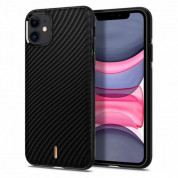 Spigen Ciel Wave Shell Case - дизайнерски силиконов (TPU) калъф за iPhone 11 (черен)