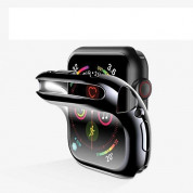 USAMS Full Protective TPU Case - качествен силиконов (TPU) кейс за Apple Watch Series 40мм (черен) 1