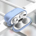 USAMS Airpods Pro Silicone Case - силиконов калъф с карабинер за Apple Airpods Pro (лилав) 2