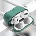 USAMS Airpods Pro Silicone Case - силиконов калъф с карабинер за Apple Airpods Pro (зелен) 3