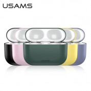 USAMS Ultra-Thin Silicone Case - силиконов калъф за Apple Airpods Pro (розов) 1