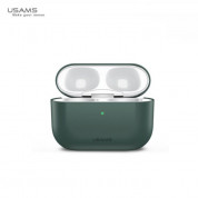 USAMS Ultra-Thin Silicone Case - силиконов калъф за Apple Airpods Pro (зелен)