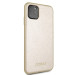 Guess Iridescent Leather Hard Case - дизайнерски кожен кейс за iPhone 11 Pro Max (златист) 3