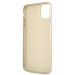 Guess Iridescent Leather Hard Case - дизайнерски кожен кейс за iPhone 11 Pro Max (златист) 6