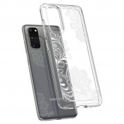 Spigen Ciel White Mandala Case - дизайнерски удароустойчив кейс за Samsung Galaxy S20 (прозрачен) 3