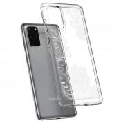 Spigen Ciel White Mandala Case - дизайнерски удароустойчив кейс за Samsung Galaxy S20 Plus (прозрачен) 3