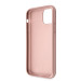 Guess Saffiano 4G Circle Logo Leather Hard Case - дизайнерски кожен кейс за iPhone 11 Pro Max (розов) 6
