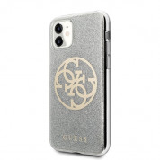 Guess Circle Glitter 4G Case for iPhone 11 (silver) 1