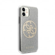 Guess Circle Glitter 4G Case for iPhone 11 (silver) 2