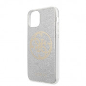 Guess Circle Glitter 4G Case for iPhone 11 Pro (silver) 4
