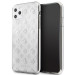 Guess Peony 4G Glitter Case - дизайнерски кейс с висока защита за iPhone 11 Pro Max (сребрист) 1