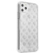 Guess Peony 4G Glitter Case - дизайнерски кейс с висока защита за iPhone 11 Pro (сребрист) 3