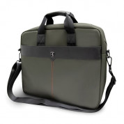 Ferrari Track Scuderia Bag - дизайнерска чанта с презрамка za Macbook Pro 16, Macbook Pro 15 и лаптопи до 15.6 инча (зелен)