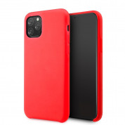Vennus Silicone Case - силиконов (TPU) калъф за iPhone 11 (червен)