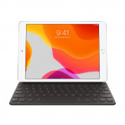 Apple Smart Keyboard BG - оригинален полиуретанов калъф, клавиатура и поставка за iPad 8 (2020), iPad 7 (2019), iPad Air 3 (2019), iPad Pro 10.5 (2017) (черен)