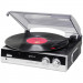 Groov-e Vintage Vinyl Record Player - винтидж грамофон с вградени спийкъри (черен) 1