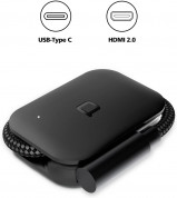 Nonda Foldable USB-C to HDMI Adapter 4K, 60Hz UHD - сгъваем USB-C към HDMI 4K, 60Hz UHD адаптер за устройства с USB-C порт (черен) 1