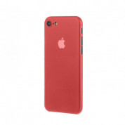 Tucano Nuvola Case - тънък полипропиленов кейс (0.3 mm) за iPhone 7, iPhone 8, iPhone SE (2020), iPhone SE (2022) (червен) 