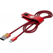 Marvel Iron Man Micro USB Cable - MicroUSB кабел за устройства с MicroUSB стандарт (120 см) (червен)