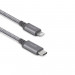 Moshi Integra USB-C to Lightning Cable - сертифициран (MFI) USB-C към Lightning кабел за Apple устройства с Lightning порт (25 см) (сив) 2