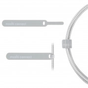 Moshi Integra USB-C to Lightning Cable - сертифициран (MFI) USB-C към Lightning кабел за Apple устройства с Lightning порт (120 см) (срeбрист) 2