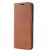 JT Berlin BookCase Tegel Case - хоризонтален кожен (естествена кожа) калъф тип портфейл за Samsung Galaxy S20 (кафяв) 2