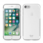 iLuv Gelato Case - силиконов (TPU) калъф за iPhone 8, iPhone 7, iPhone SE (2020) (прозрачен-мат) 1