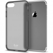 iLuv Gelato Case - силиконов (TPU) калъф за iPhone SE (2020), iPhone SE (2020), iPhone 8, iPhone 7 (черен-мат)
