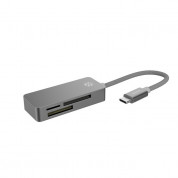 Kanex Premium Thunderbolt 3 USB-C Card Reader - четец за карти памет за мобилни устройства с USB-C (тъмносив) 