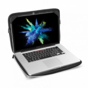 Tucano Velvet Sleeve - текстилен удароустойчив калъф за MacBook Pro 16 и лаптопи до 16 инча  (черен) 1