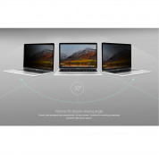 Moshi Umbra Privacy Screen Protector - защитно покритие с определен ъгъл на виждане за дисплея на MacBook Pro 15 Touch Bar (модели от 2016 до 2020 година) (черен-прозрачен) 5
