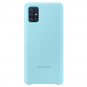 Samsung Silicone Cover EF-PA515TLEGEU - оригинален силиконов кейс за Samsung Galaxy A51 (син)