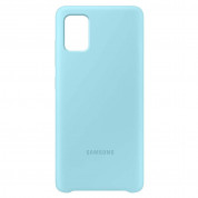 Samsung Silicone Cover EF-PA515TLEGEU - оригинален силиконов кейс за Samsung Galaxy A51 (син) 2