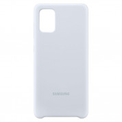 Samsung Silicone Cover EF-PA715TSEGEU - оригинален силиконов кейс за Samsung Galaxy A71 (бял) 2