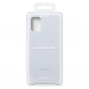 Samsung Silicone Cover EF-PA715TSEGEU - оригинален силиконов кейс за Samsung Galaxy A71 (бял) 5