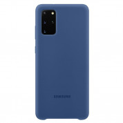 Samsung Silicone Cover Case EF-PG985TN - оригинален силиконов кейс за Samsung Galaxy S20 Plus (тъмносин)