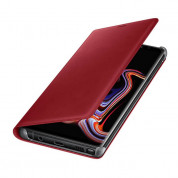Samsung Leather View Cover EF-WN960LREGWW - оригинален кожен калъф (естествена кожа) за Samsung Galaxy Note 9 (червен) 2