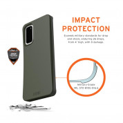 Urban Armor Gear Biodegradeable Outback Case - удароустойчив рециклируем кейс за Samsung Galaxy S20 (зелен) 4