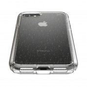 Speck Presidio Glitter Clear Case - удароустойчив хибриден кейс за iPhone SE (2022), iPhone SE (2020), iPhone 8, iPhone 7 (прозрачен) 6