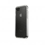 Speck Presidio Glitter Clear Case - удароустойчив хибриден кейс за iPhone SE (2022), iPhone SE (2020), iPhone 8, iPhone 7 (прозрачен) 2