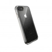 Speck Presidio Glitter Clear Case - удароустойчив хибриден кейс за iPhone SE (2022), iPhone SE (2020), iPhone 8, iPhone 7 (прозрачен) 3