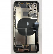 Apple iPhone 11 Pro Max Backcover Full Assembly - оригинален резервен заден капак заедно с Lightning порт, безжично зареждане, taptic engine, спийкър и бутони (тъмносив) 2
